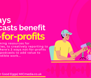 podcasts benefit not-for-profits graphic