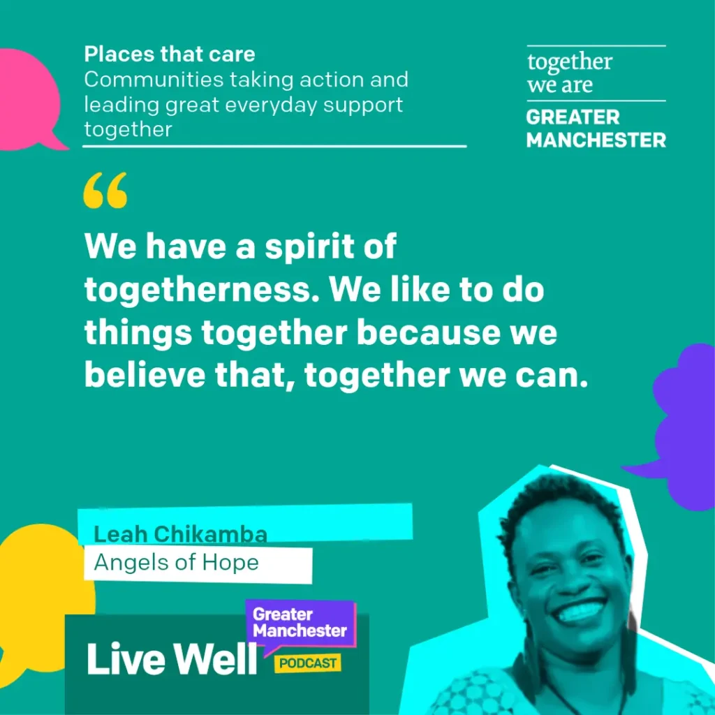 A quote graphic from the Live Well podcast